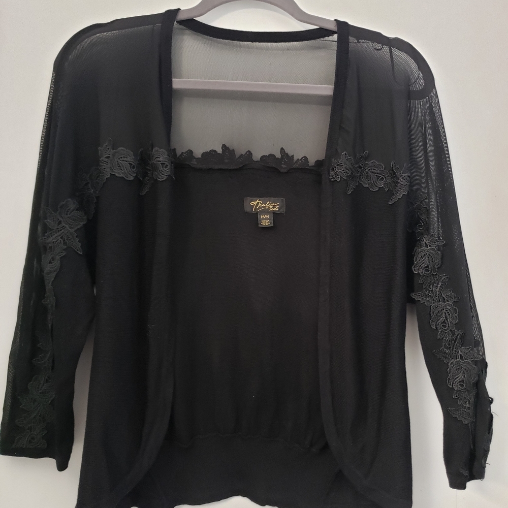Beautiful black lace sheer cardigan